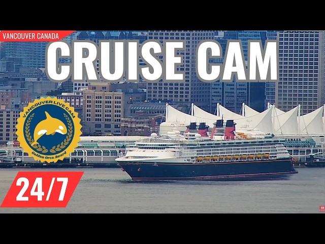 Vancouver Cruise Ships Live 24/7: Downtown Views, Marine Radio