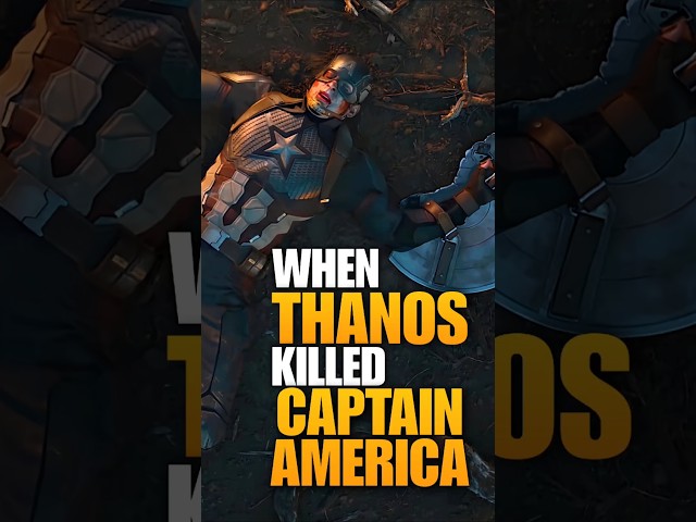 when thanos killed captain America #mcu #spiderman #marvel #avengers #brandnewday