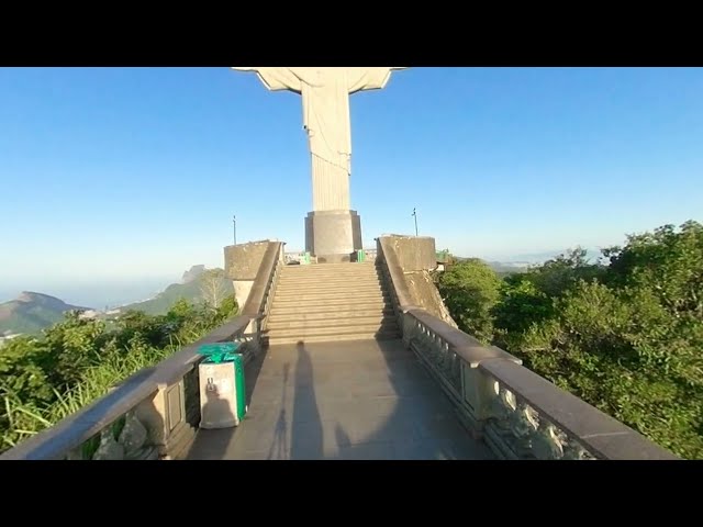 Veja o Cristo Redentor, em 3D, antes dos turistas chegarem neste vídeo 180 graus VR