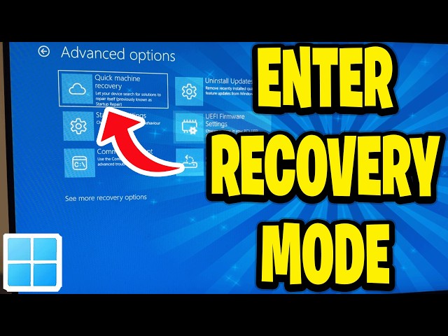 How To Enter Recovery Mode Windows 11