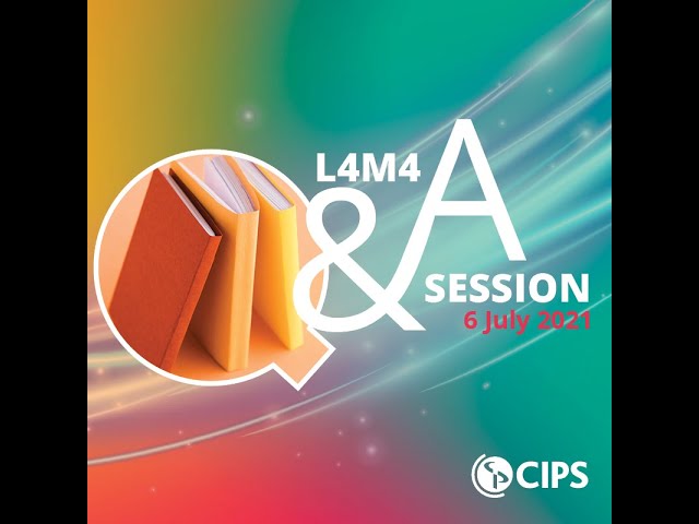 CIPS exam support level 4 L4M4