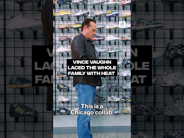 Vince Vaughn laced the whole family with heat on #SneakerShopping