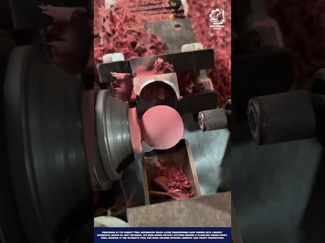 Skill Machine Wood Lathe to Create Perfect Spherical Beads from Hardwood