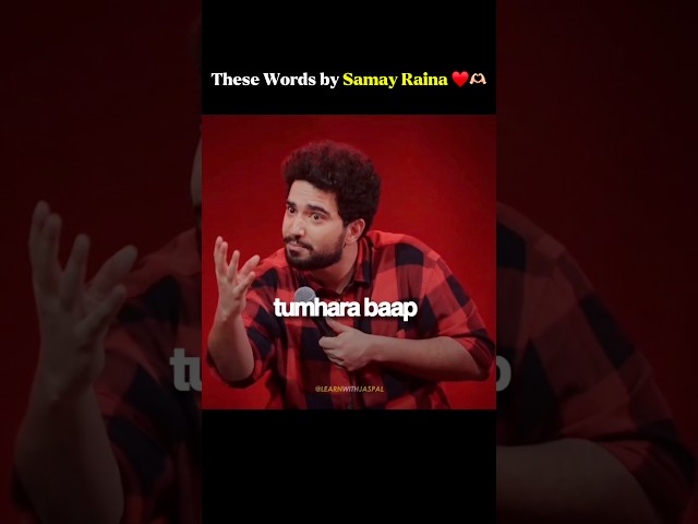 Samay Raina ne bol di life ki sabse badi sachai 😳🔥 #shorts