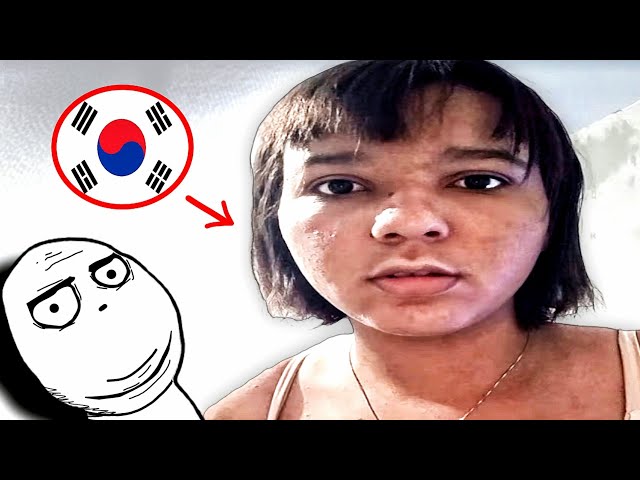 The girl wants to become a K-pop idol (cringe)