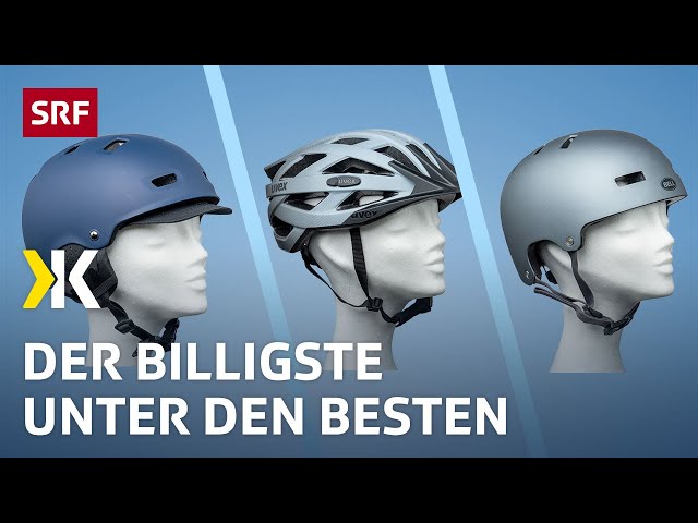 Fahrradhelme im Test: Sicherheit geht auch günstig | 2023 | Kassensturz | SRF