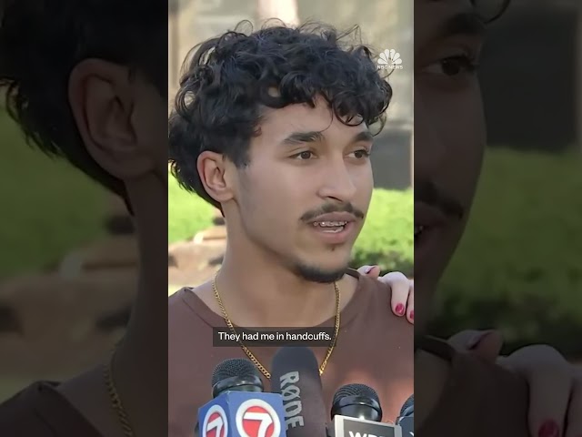 Massachusetts teen speaks after being released on bond from ICE custody