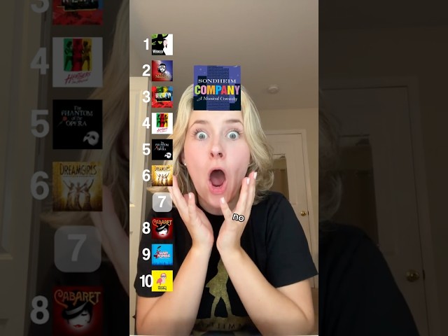 Rangliste der Broadway-Musicals! #broadway #theater #musicaltheatre #theatrekid #musicals #nyc