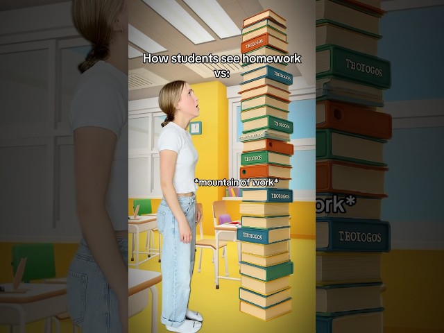 How students see school vs how teachers see school #comedy #skit #pov #relatable