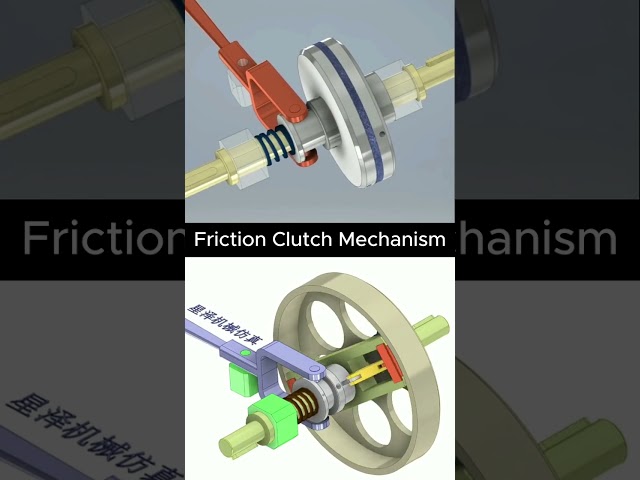 Friction Clutch Mechanisms  #mechanism #machine #mechanicalmechanism #mechanical #automobile