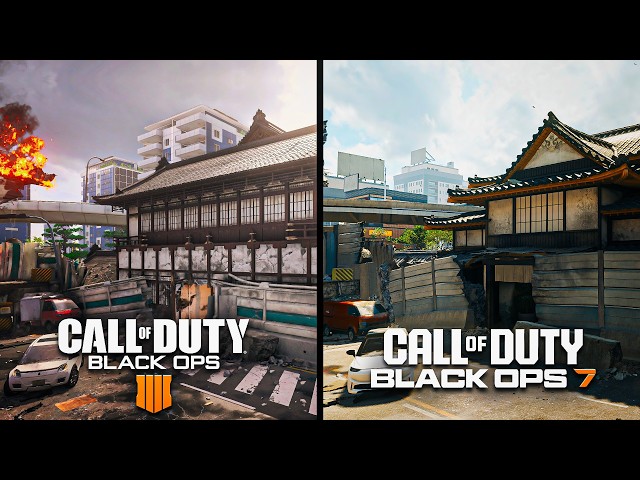 "Gridlock" Map Comparison | Call of Duty: Black Ops 4 Vs Black Ops 7