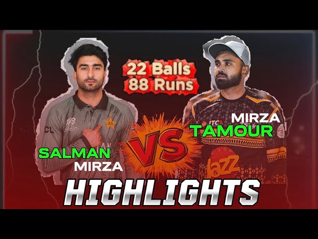 Pakistan International Fast Bowler Vs Tamour Mirza Full Match Higlights || TM Brand Vs Salman Mirza 