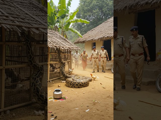 Giant Python Attacks Chicken Coop