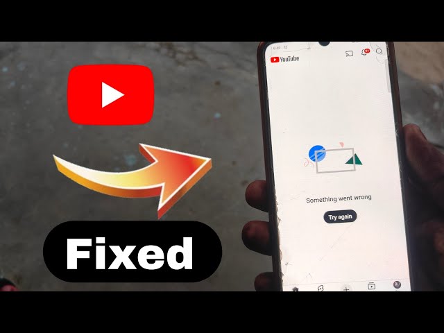 YouTube home page something went wrong try again | YouTube something went wrong problem