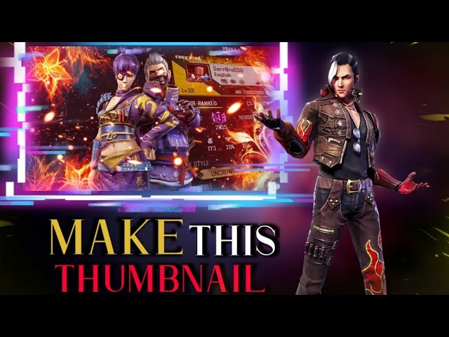 HOW TO MAKE EPIC PROFILE THUMBNAIL || freefire || oprantis gaming