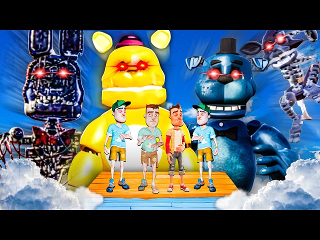 4 Idiots + EVERY Animatronic 10,000 FEET in The Sky is PURE CHAOS