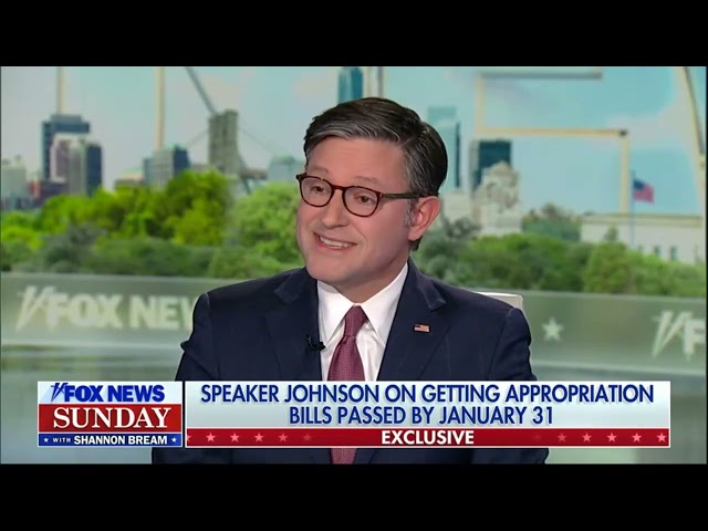 Speaker Johnson Joins Fox News Sunday with Shannon Bream