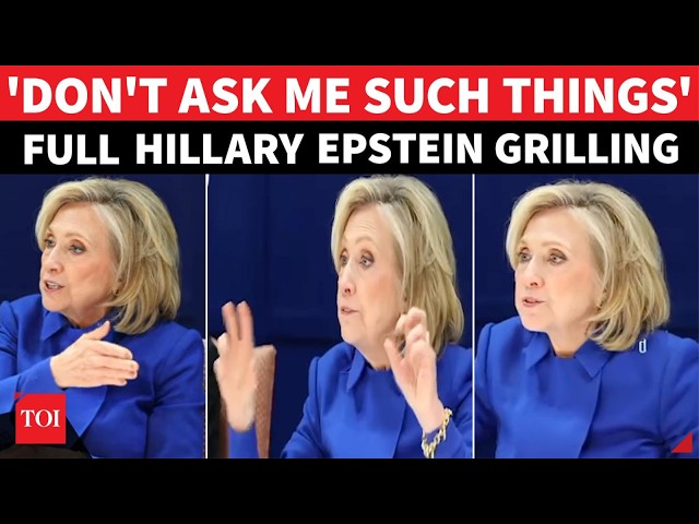 'Was Bill Physically Involved With Her?': Hillary Slams Table, 'Flees' House During Epstein Hearing