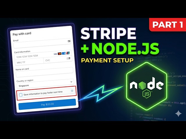 How to Integrate Stripe Payment Gateway in Node.js | Payment Intent API Step by Step Guide