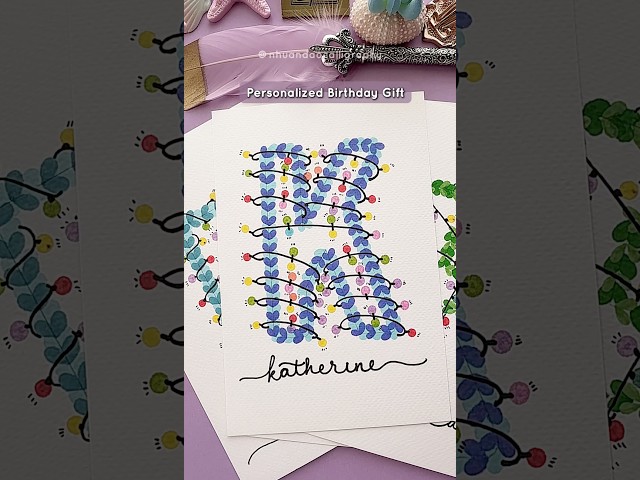 A Handmade Card for Every K Name - Personalized Birthday Gift #nhuandaocalligraphy #birthdaycard