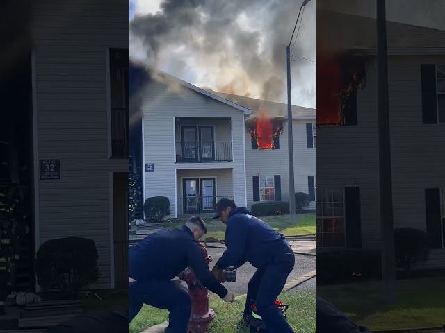 FireFighters In Action😯🔥 #firefighter #police #firstresponders #superhero #jxnms #fire #viral