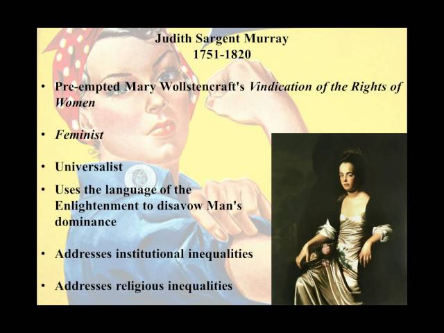 Judith Sargent Murray - On the Equality of the Sexes