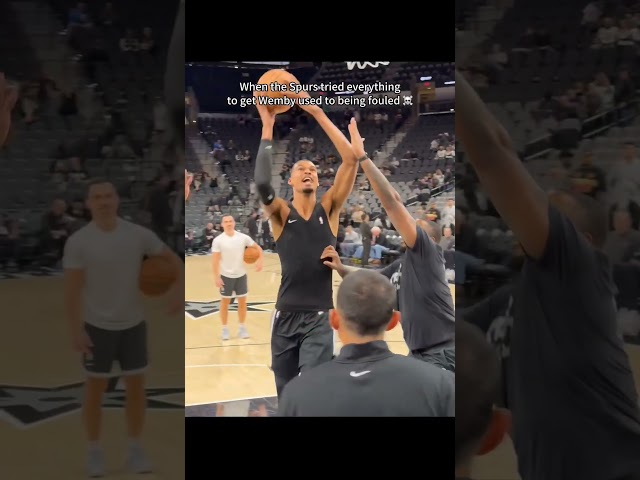 The spurs really know how to create amonster #basketball #NBA#basketballedits #wemby