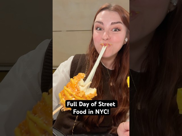 Only eating street food in NYC! #foodie #nycfood #streetfood #eating #chinesefood #indianfood