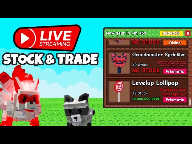 GROW A GARDEN STOCK LIVE! 🔴 24/7 + WEATHER!