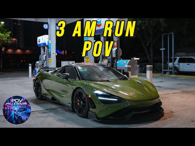 IT'S 3 A.M COME DRIVE WITH ME- MCLAREN 765LT POV