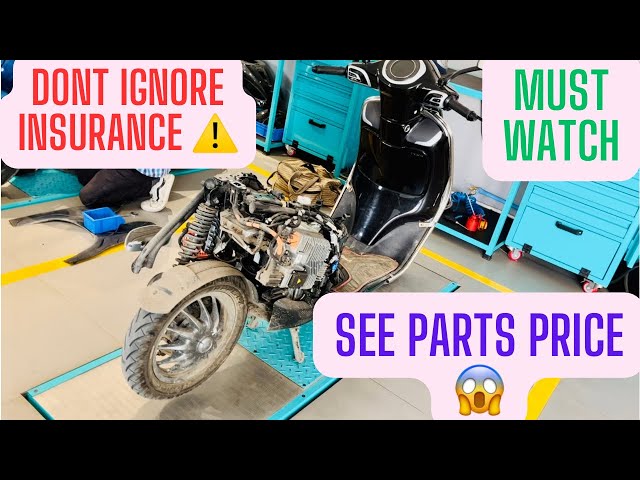 Bajaj Chetak Parts Are TOO Costly! 😱 Why Insurance Is a Must! #chetakelectric