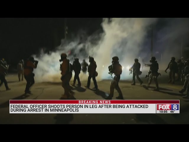 Federal officer shoots person in leg after being attacked during arrest in Minneapolis