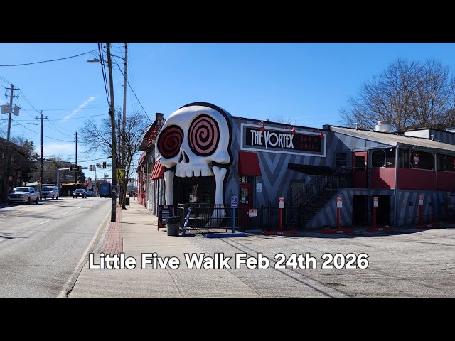 Little Five Atlanta Walk Feb 24th 2026 #littlefive #Atlanta #littlefivepoints #insta360x5 #youtube