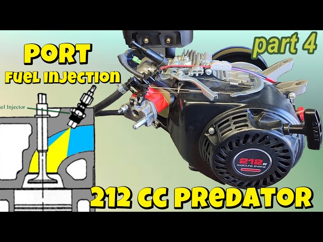 S6 E12. Port fuel injection upgrade for the 212 cc predator engine.  easy DIY fuel injection .