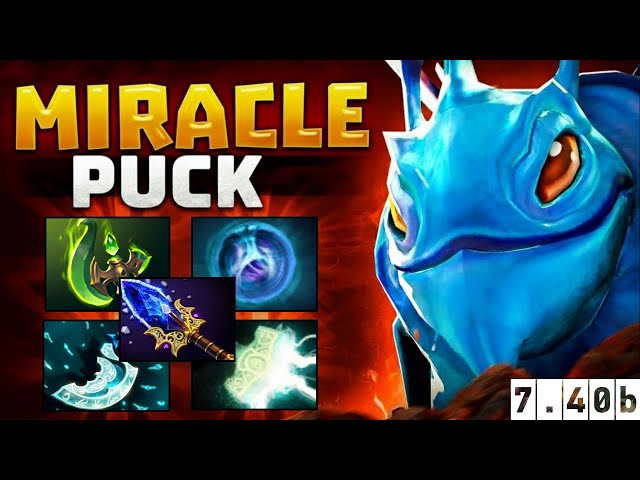 MIRACLE- PUCK is UNSTOPPABLE 😱 | GODLIKE MID GAMEPLAY | 7.40b