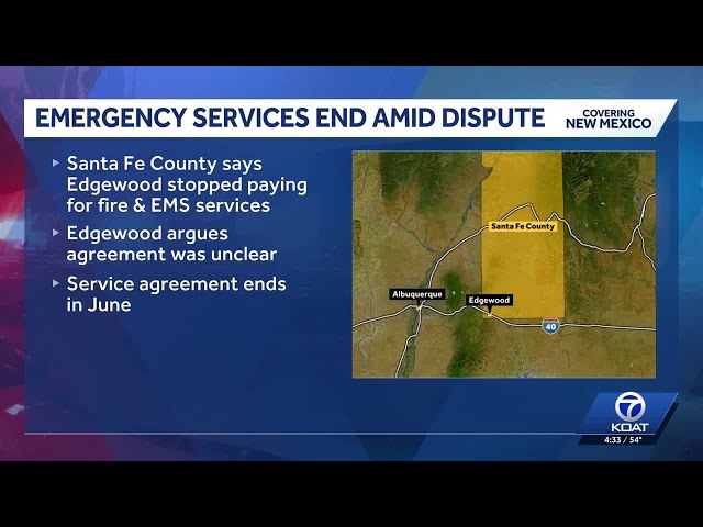 Edgewood seeks new emergency services after dispute with Santa Fe County