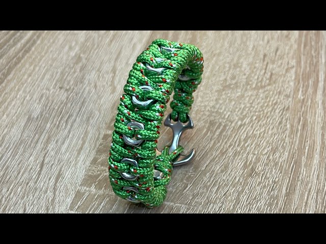Paracord Bracelet with Hex Nuts Tutorial #bracelet #handmade #tutorial #paracordtutorials