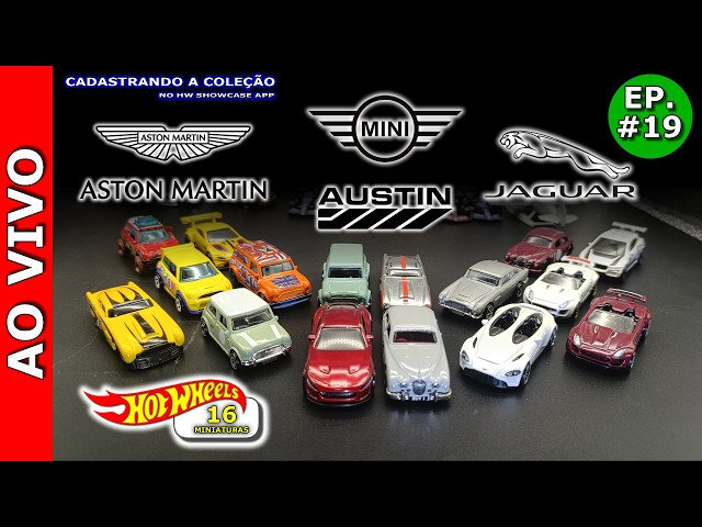 Cadastrando miniaturas da Jaguar, Aston Martin, Austin e Mini no Showcase App - EP. 19