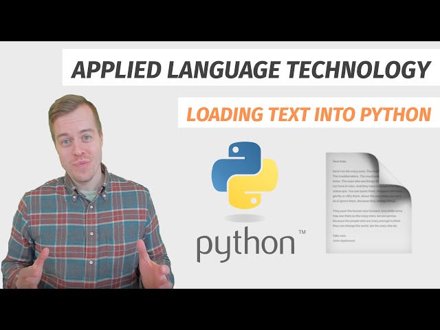 Loading text into Python