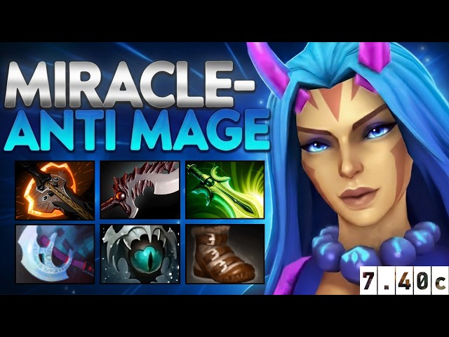 MIRACLE- Anti-Mage HARD LANE = INSANE COMEBACK 🔥 | Dota 2