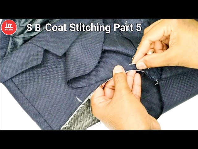 Single Breast Coat Stitching Part 5 | How To Sew Men's Coat | Attaching The Coat Sleeve