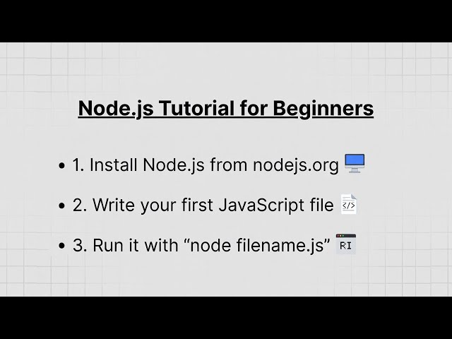 Learn Node.js — Complete Beginner Tutorial for Backend Development