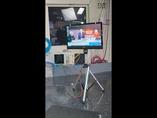 On the set exactly the time when we reported the UPS plane crash one week ago in Louisville.