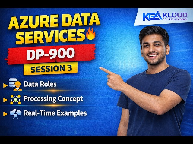 Azure Data Services Explained 🔥 | DP-900 Session 3 | Data Roles & Real-Time Concepts
