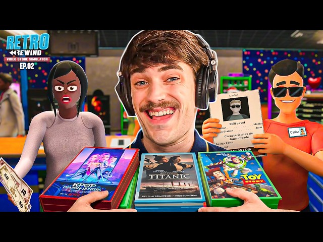 AGORA TEMOS FILMES DE VERDADE! | Retro Rewind - Video Store Simulator #2