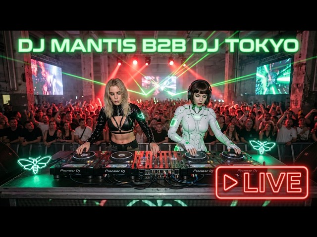 LIVE SET DJ'S MANTIS E TOKYO: TECHNO DARK INDUSTRIAL | Immersion & Digital Shadows 🌑🔋