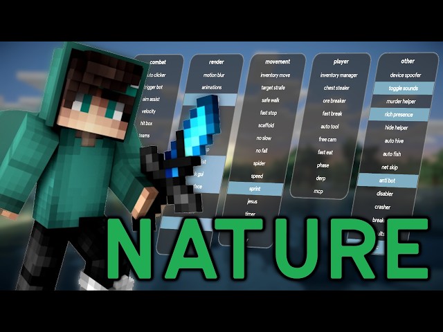Updated Nature Hack Client | Minecraft Bedrock 26.12 🌳