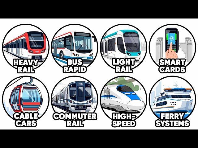 Every Transit System That WORKS Explained in 9 Minutes