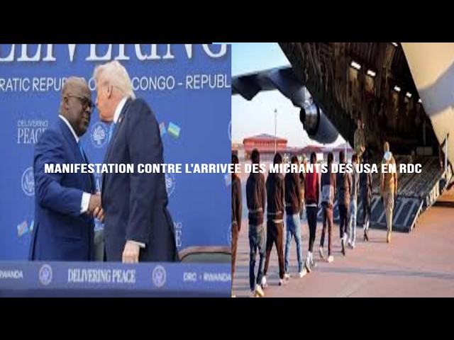 RDV   URGENT   MANIFESTATION CONTRE L'ARRIVEE DES MIGRANTS DES USA EN RDC