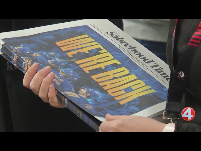 Sabres fans celebrate win over Tampa Bay, return to playoffs